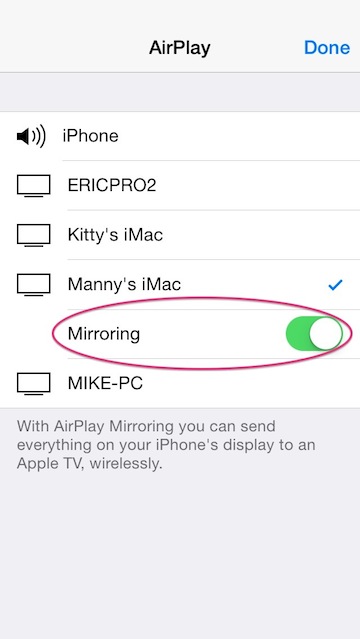 airserver to mirror iphone to tv